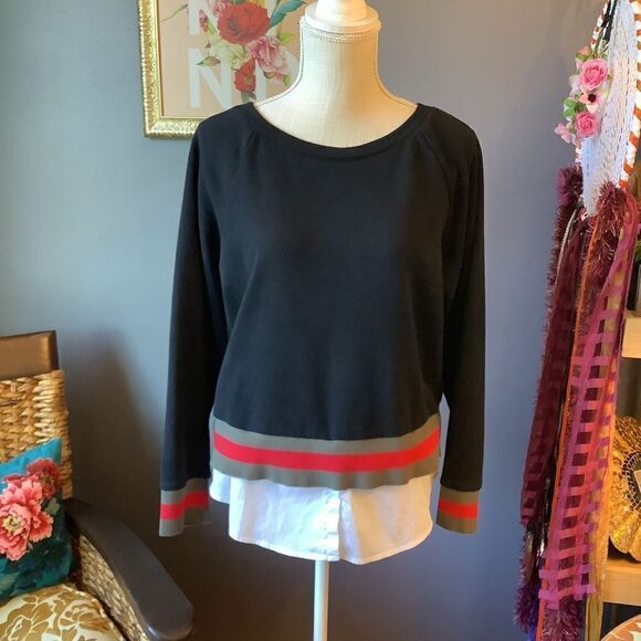 Stella & Dot Navy Top - Picture 1 of 4